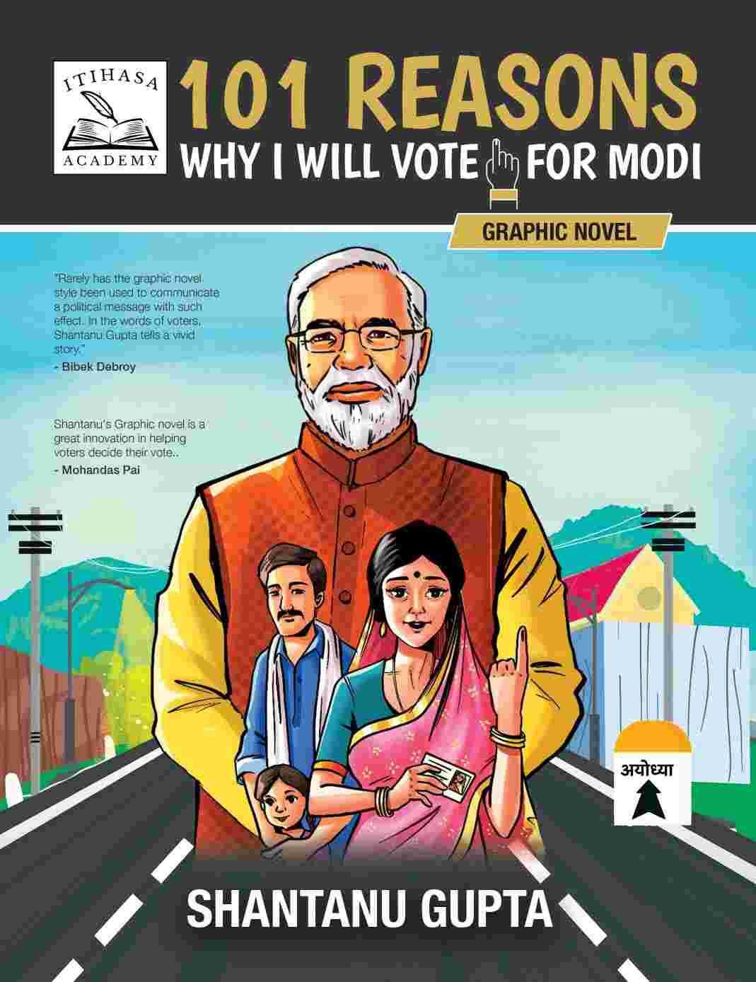 101 REASONS, Why I Will Vote for Modi: A Political Graphic Novel - Shantanu Gupta