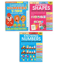 Math Activity Books Bundle 1: Learning Numbers 1-10 / Learning Shapes / Knowing Numbers By Wonder House Books