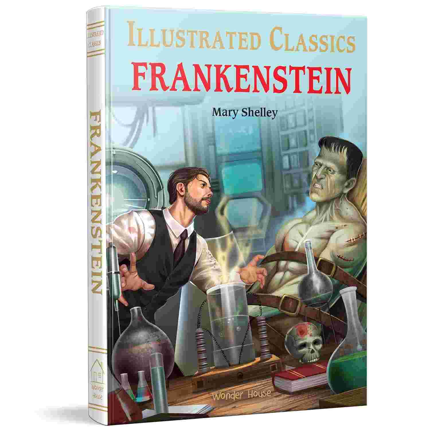 Frankenstein: Illustrated Abridged Children's Classics English Novel with Review Questions