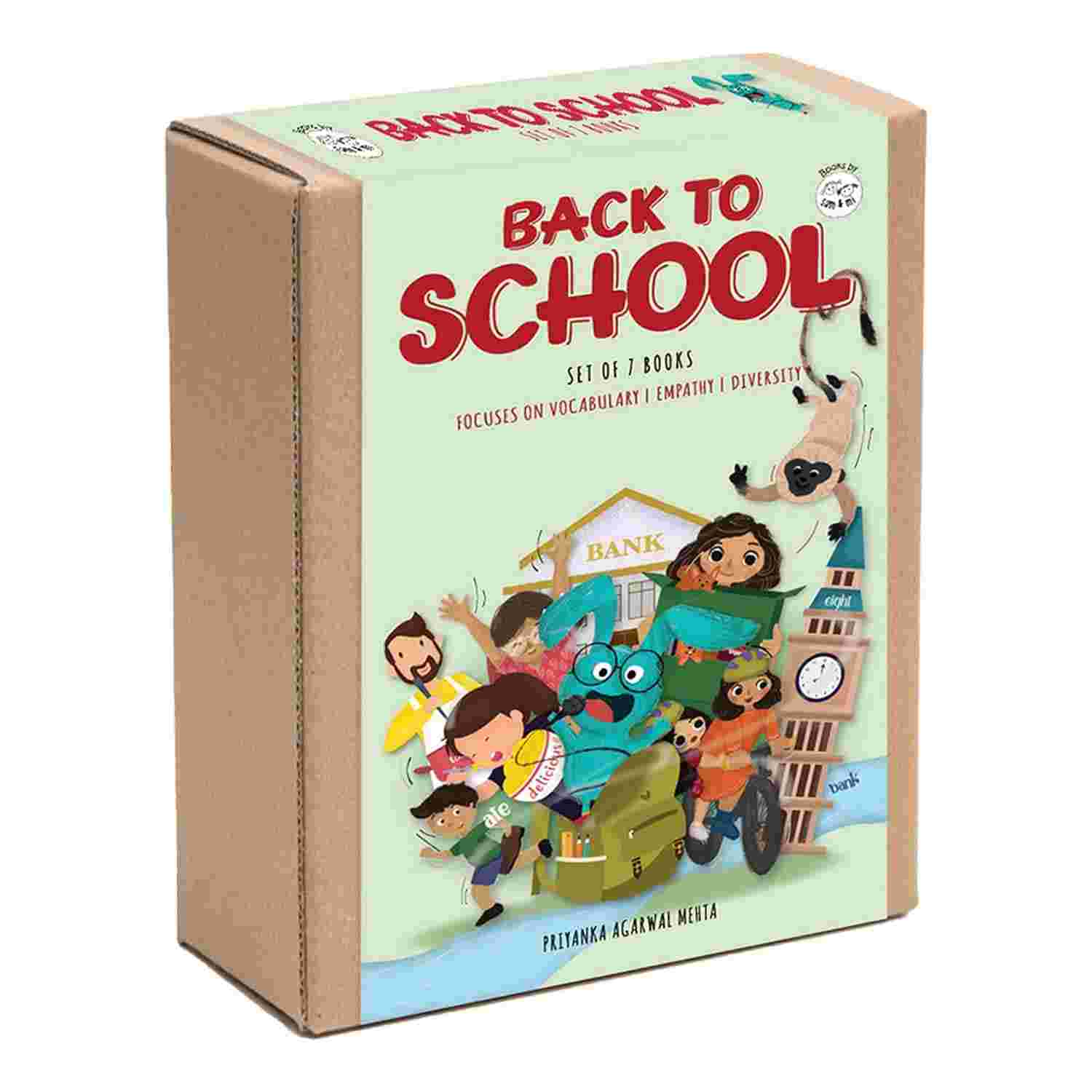 SAM & MI Back to School Book Set (7 Early Learning Books) - Priyanka Agarwal Mehta
