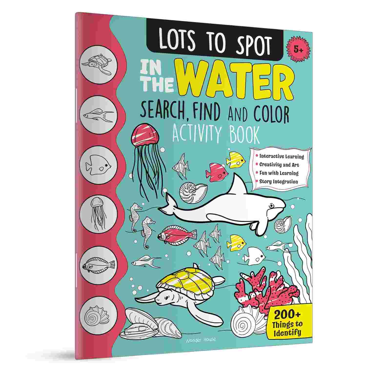 Lots to Spot In The Water: Search, Find and Color Activity Book By Wonder House Books