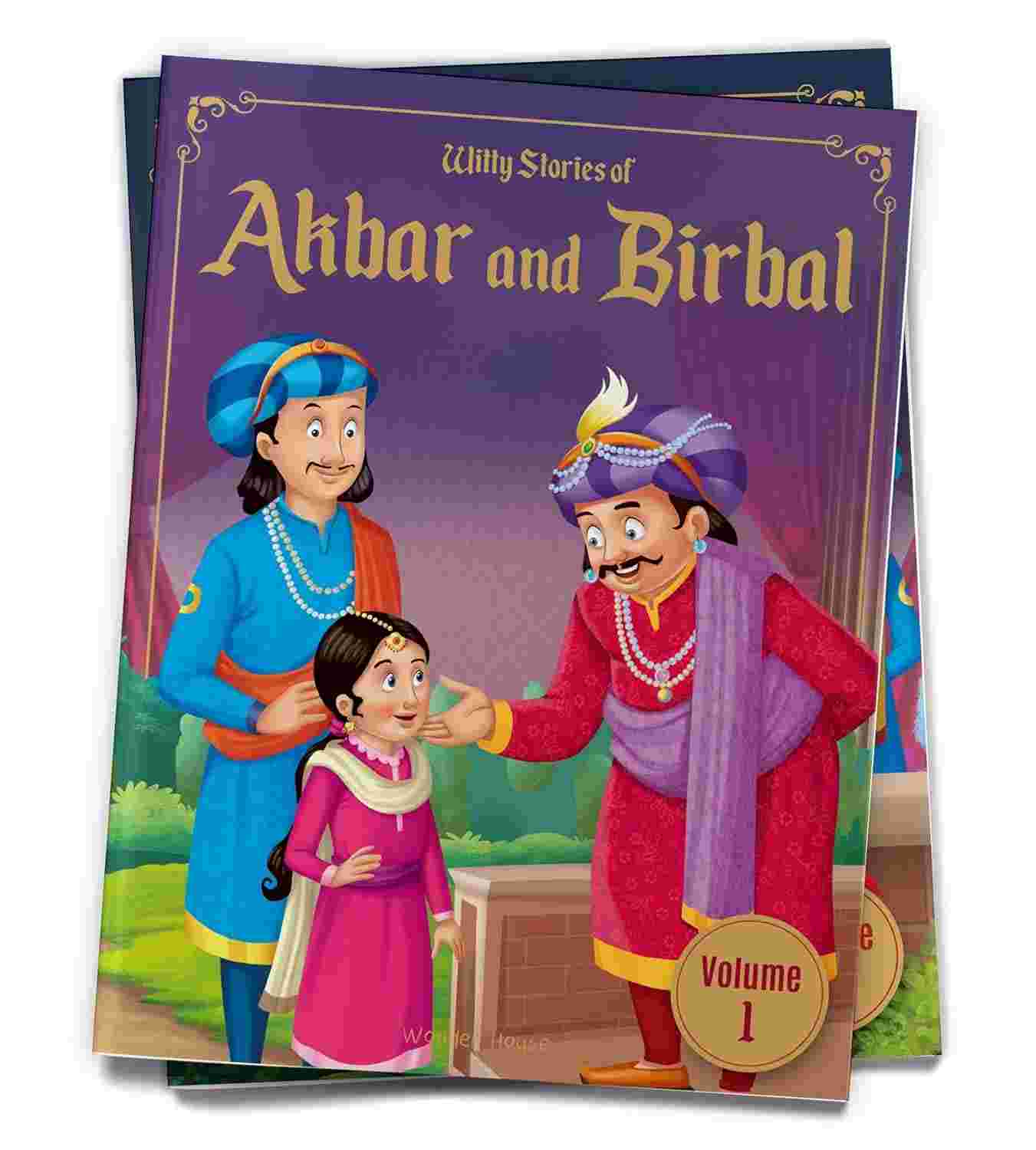 Witty Stories of Akbar and Birbal - Volume 1: Illustrated Humorous Stories For Kids By Wonder House Books