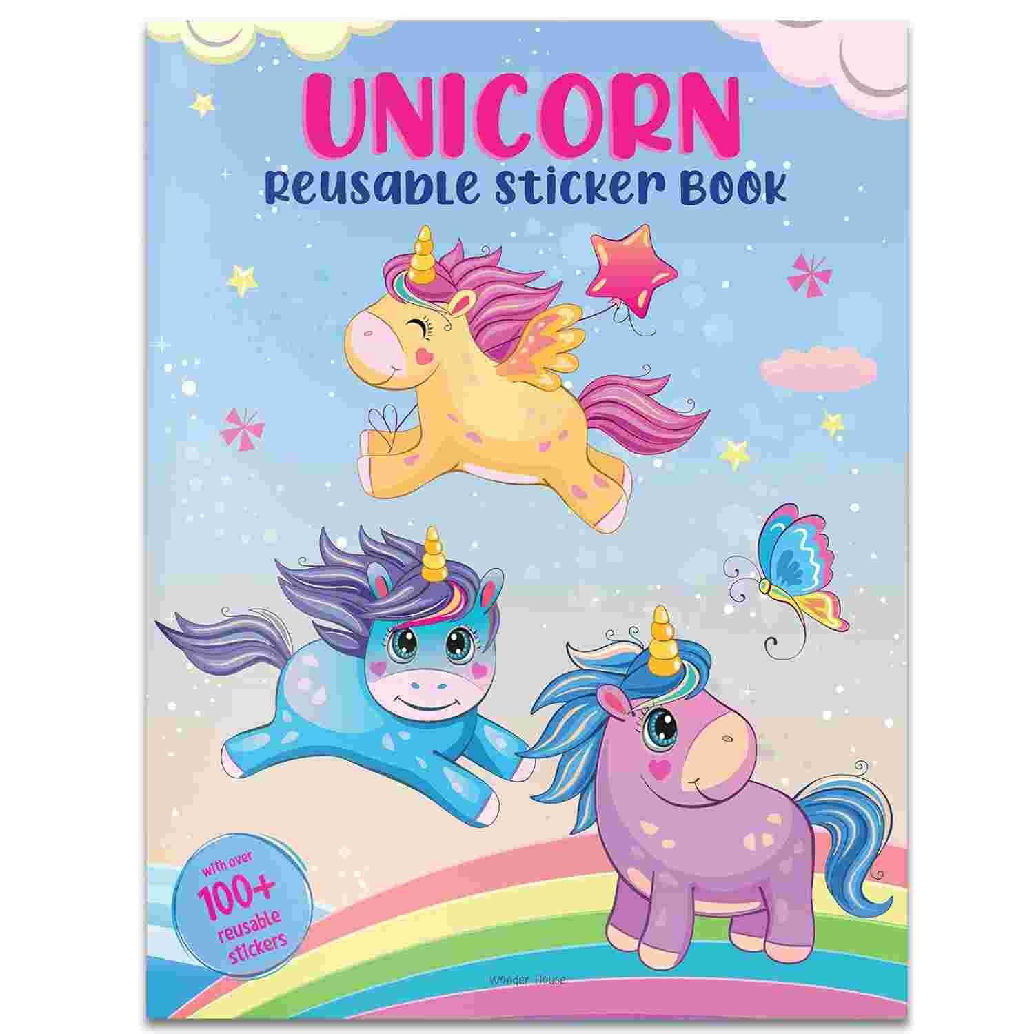 Unicorn Reusable Sticker Book Magical Adventures in Creative Play