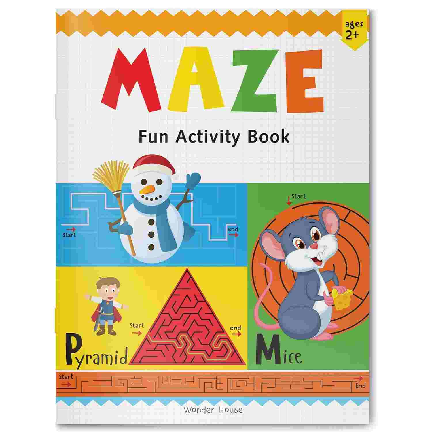 Preschool Activity Book: Maze Fun Maze Activity Book for Kids Ages 3–5 | By Wonder House Books
