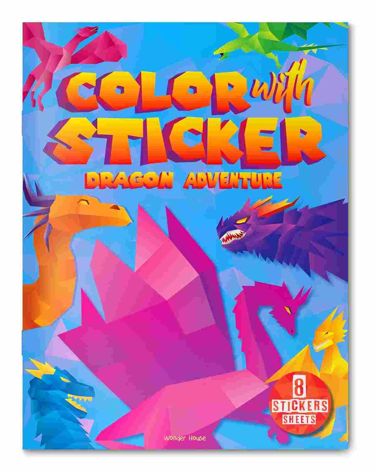 Color with Sticker: Dragon Adventure