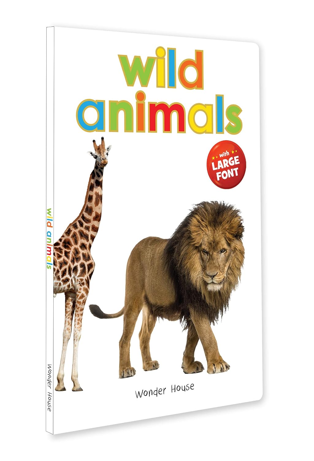 Wild Animals – Early Learning Board Book with Large Font (Big Board Books Series)