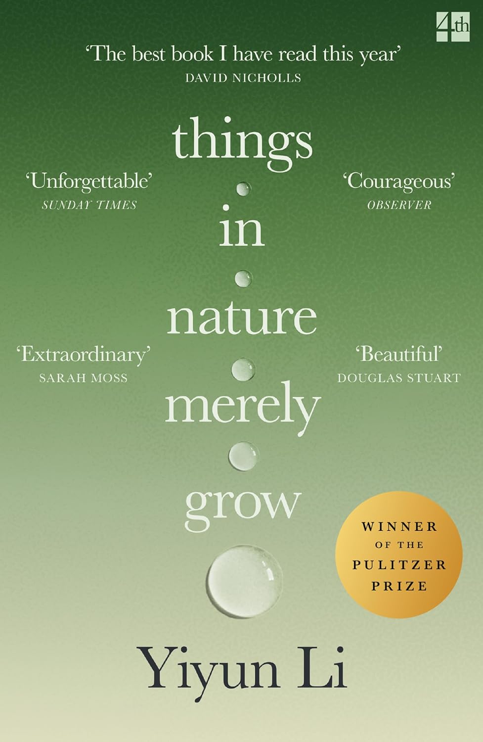 Things in Nature Merely Grow (Winner of the Pulitzer Prize for Memoir 2026) By Yiyun Li