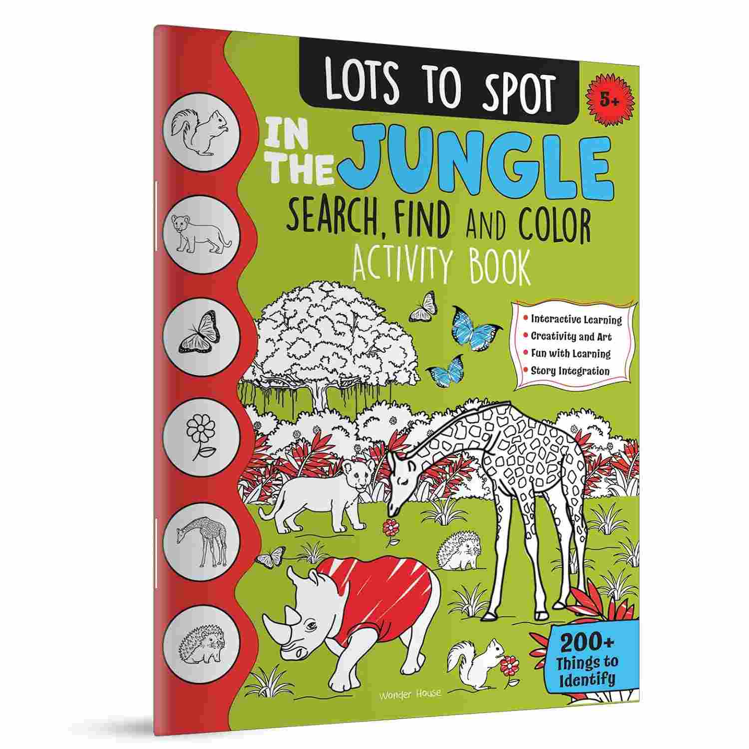 Lots To Spot In The Jungle: Search, Find And Color Activity Book