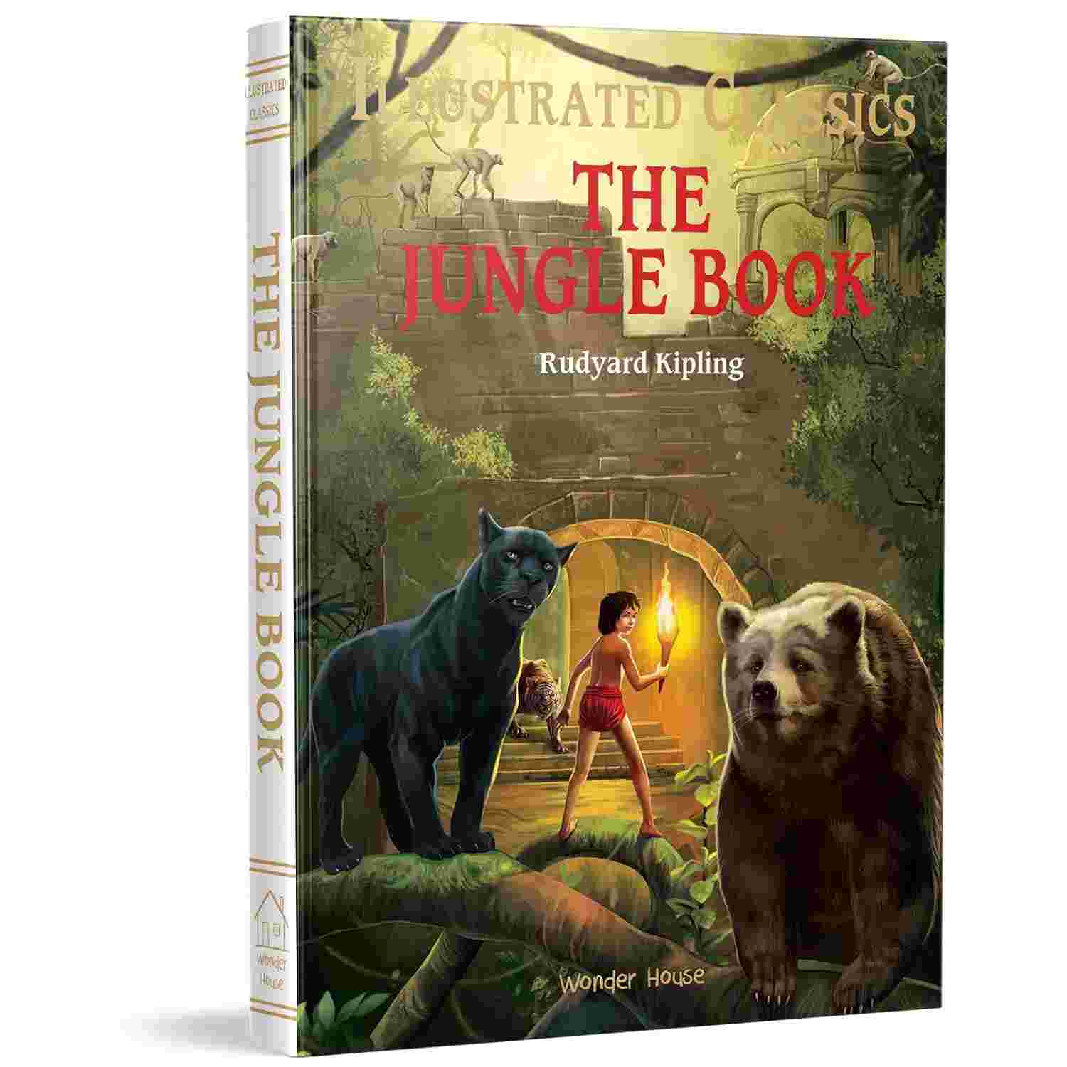 The Jungle Book: Illustrated Abridged Children’s Classic (Hardback) by Wonder House Books