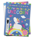 Dream Like A Unicorn - Reusable Wipe And Clean Activity Book By Wonder House Books