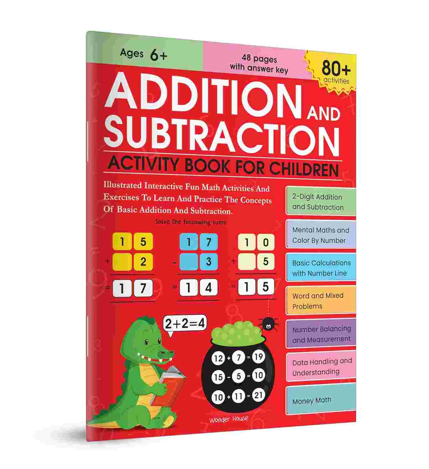 Addition and Subtraction Activity Book For Children