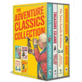 The Adventure Classics Collection (Set of 4 Books) Featuring Robinson Crusoe, Treasure Island, Gulliver’s Travels, and The Swiss Family Robinson