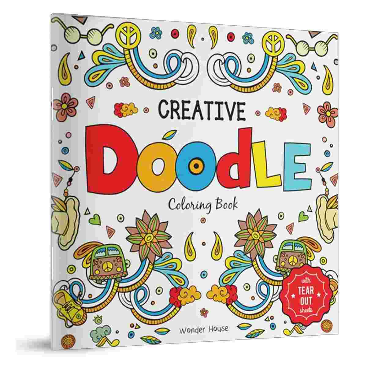 Creative Doodle Coloring Book: Children Coloring Book With Tear Out Sheets By Wonder House Books