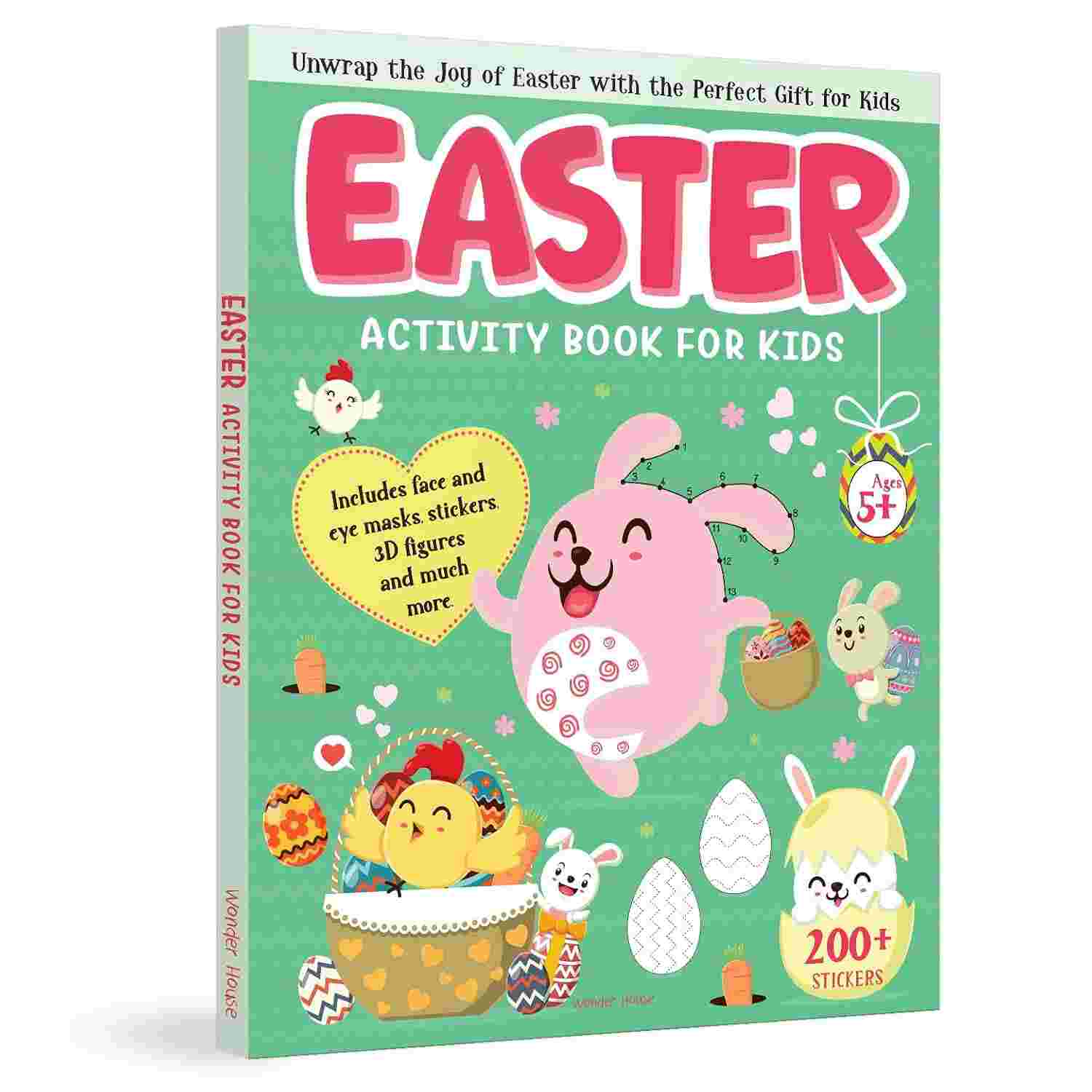 Easter Activity Book for Kids Mazes, Coloring, Word Games & More | Ages 4–8
