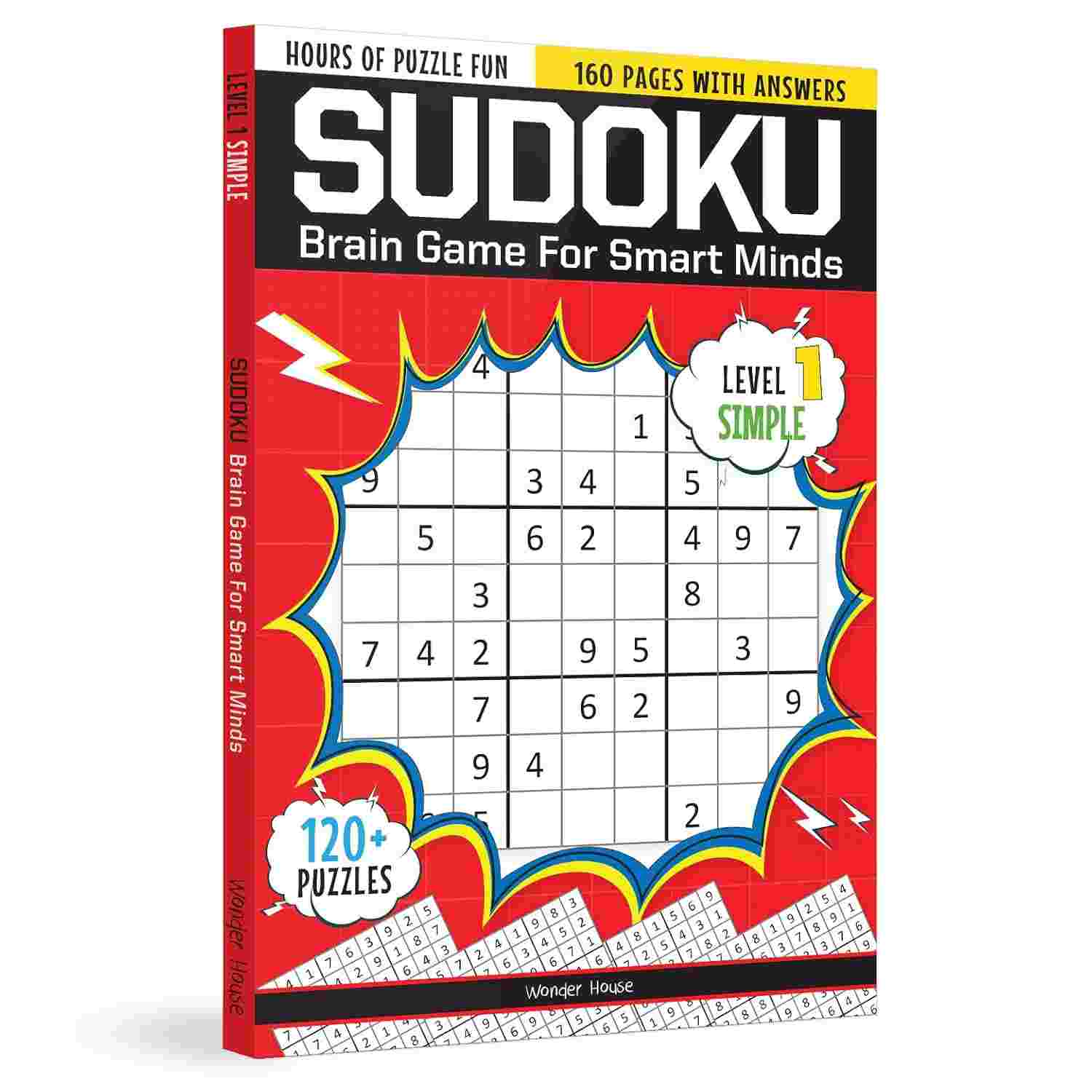 Sudoku - Brain Games for Smart Minds: Box Set of 3 Published by Wonder House Books