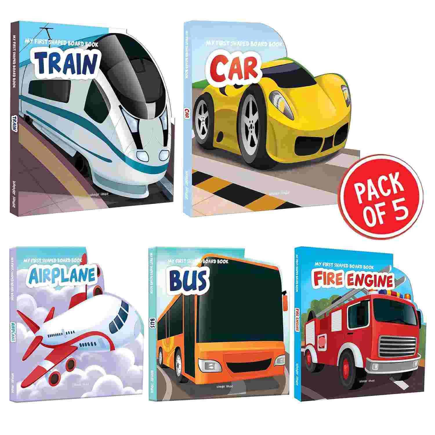 Transport - Shaped Books (Pack of 5)
