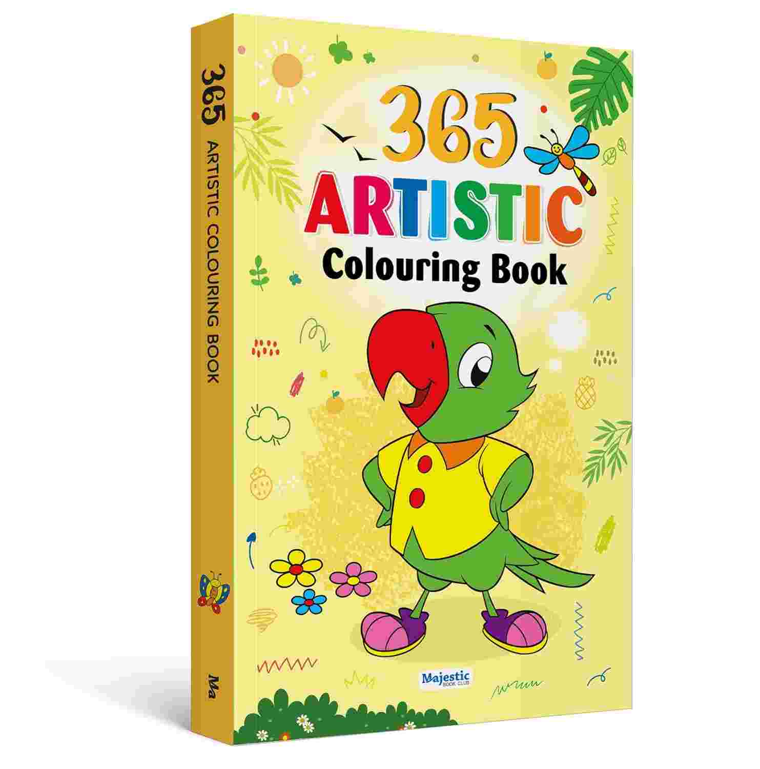 365 Artistic Colouring Book for Kids By Majestic Book Club