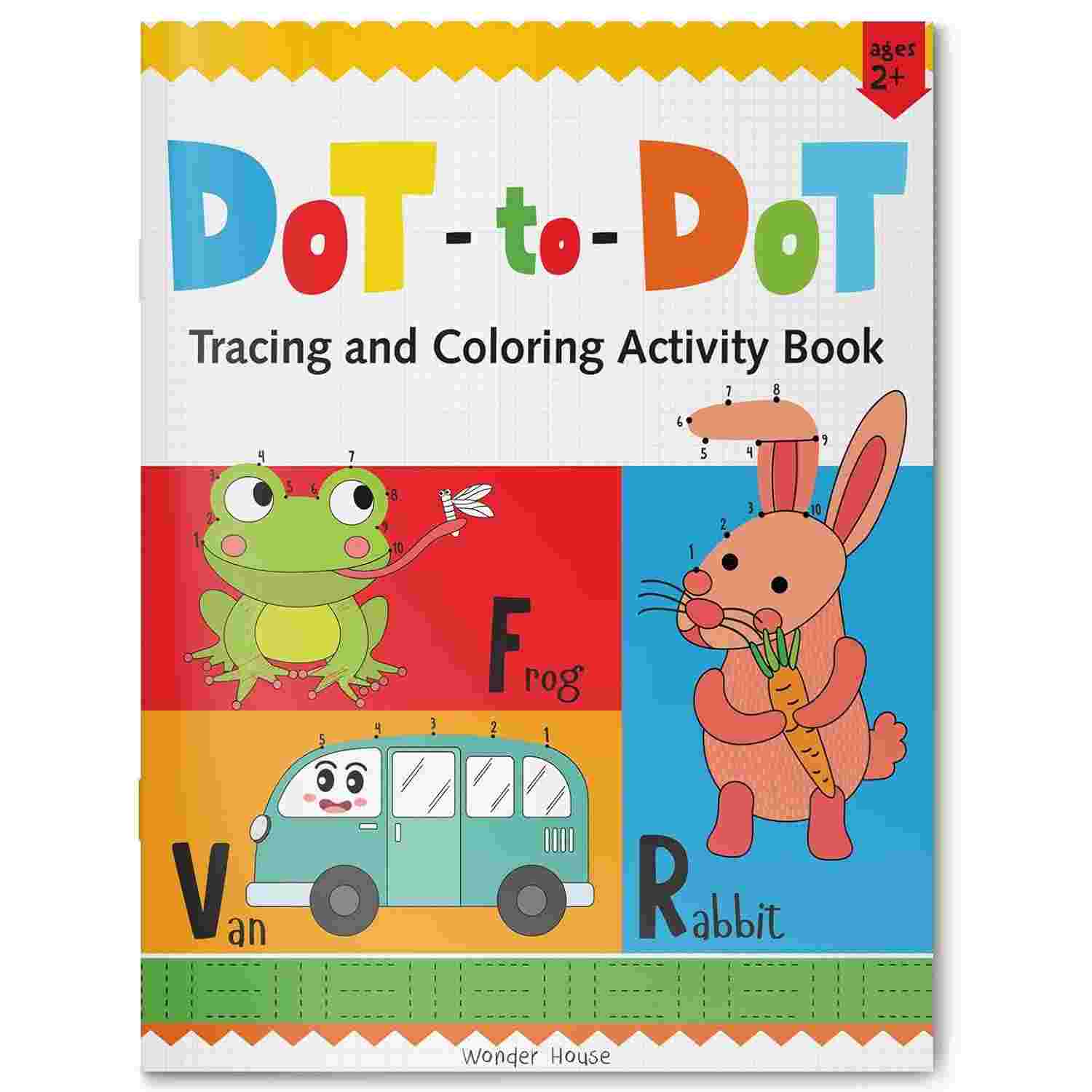 Preschool Activity Book | Dot-To-Dot – Tracing And Coloring Activity Book For Kids