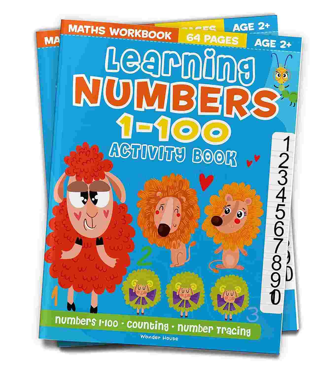 Learning Numbers 1-100 Activity Book By Wonder House Books