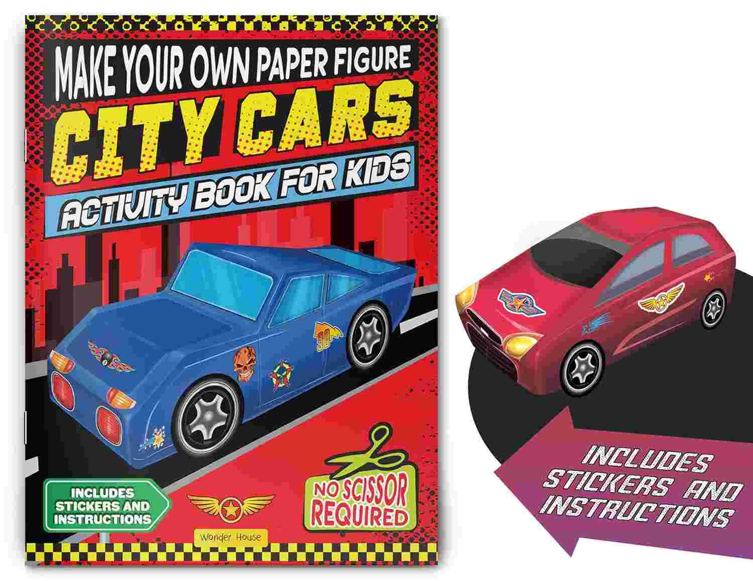 Make Your Own Paper Figures – City Cars Cut, Fold & Create Your Own Urban Vehicle Models