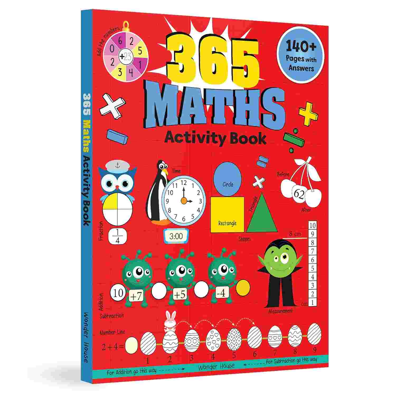 365 Maths Activity Book Fun Activities, Practice Sheets & Interactive Learning | Ages 4–7