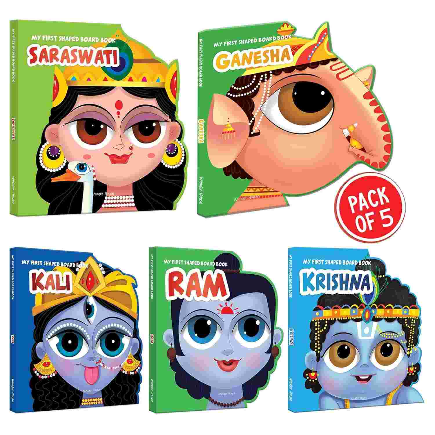 Mythology Shaped Books (Pack of 5) By Wonder House Books