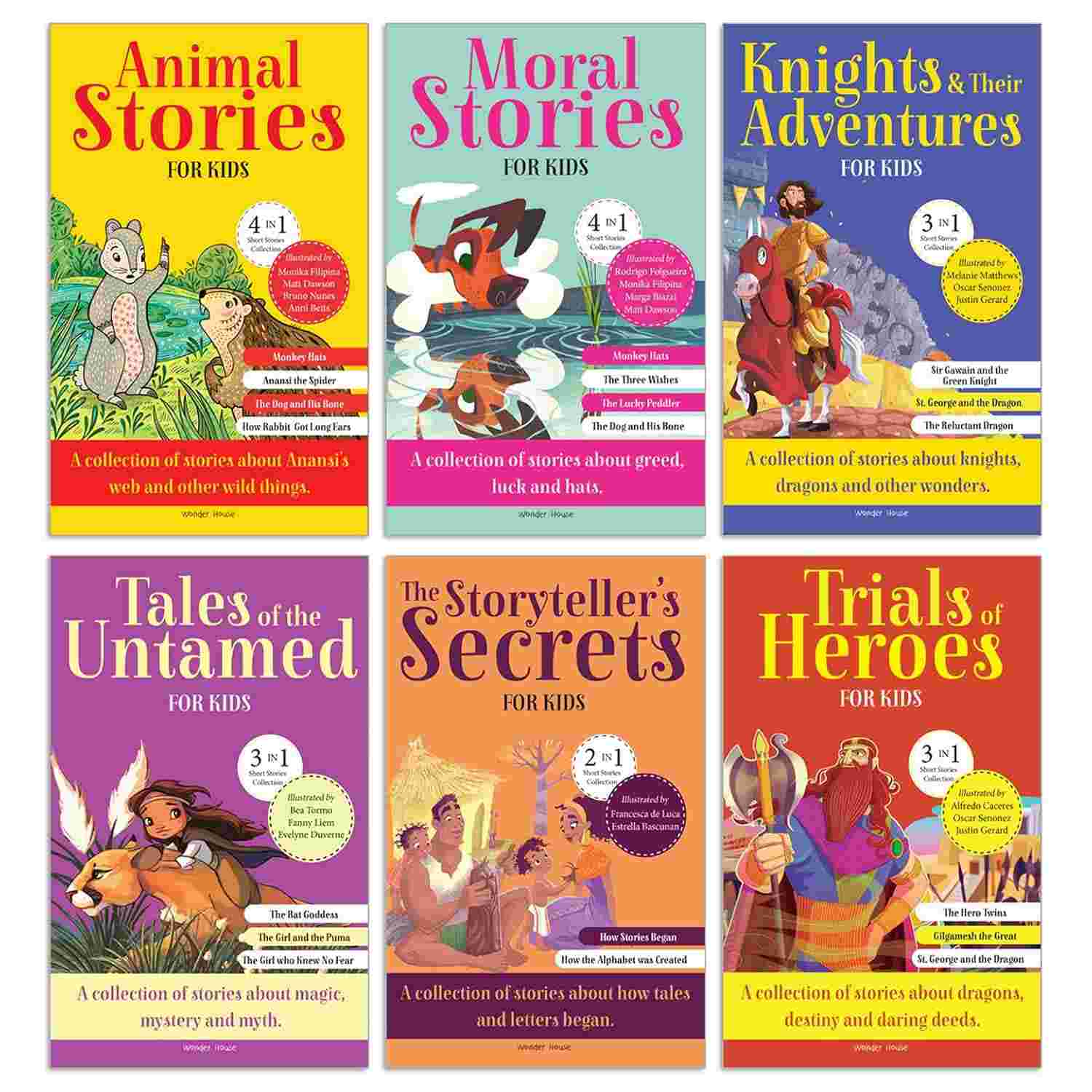 A Collection of Stories about Courage and Morals (Pack of 6 books) Batch 1 By Wonder House Books