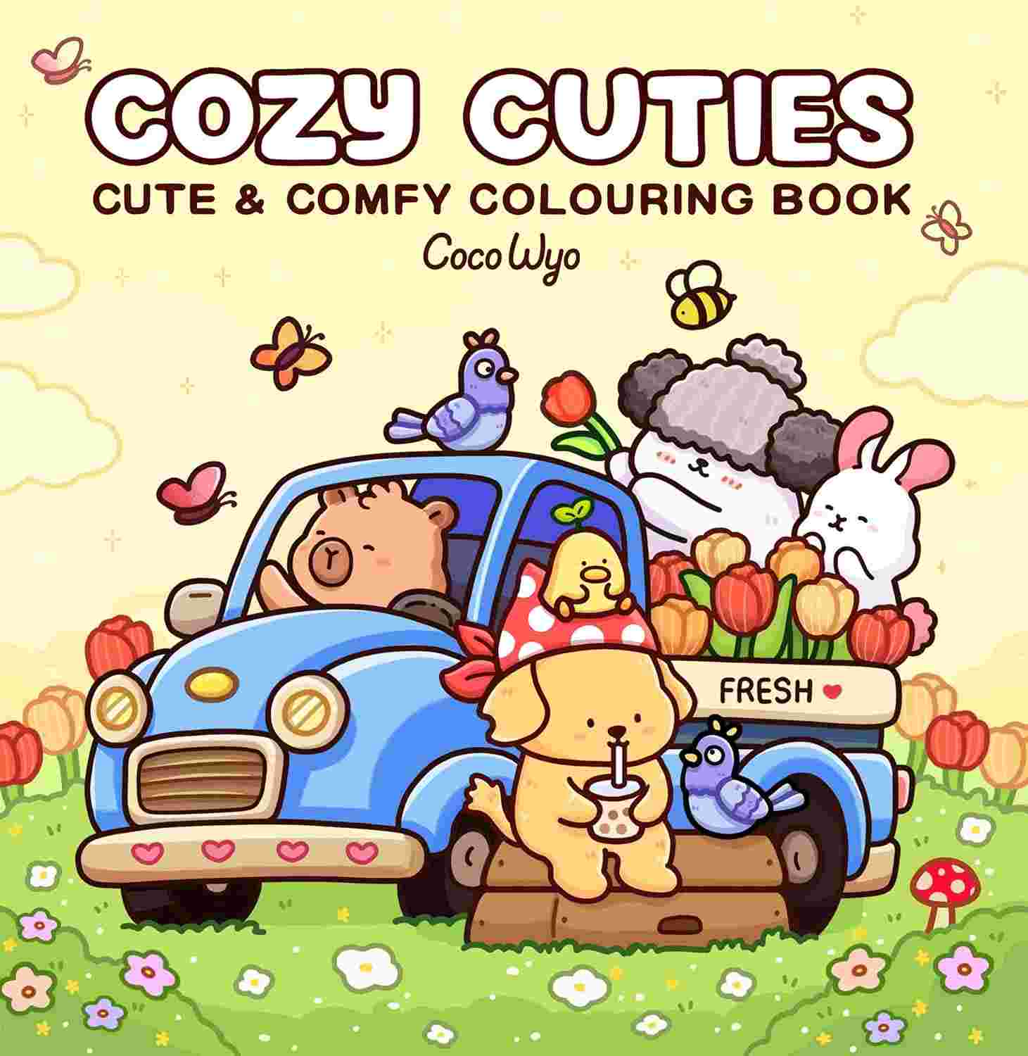 Cozy Cuties: Coloring Book For Adults By Coco Wyo