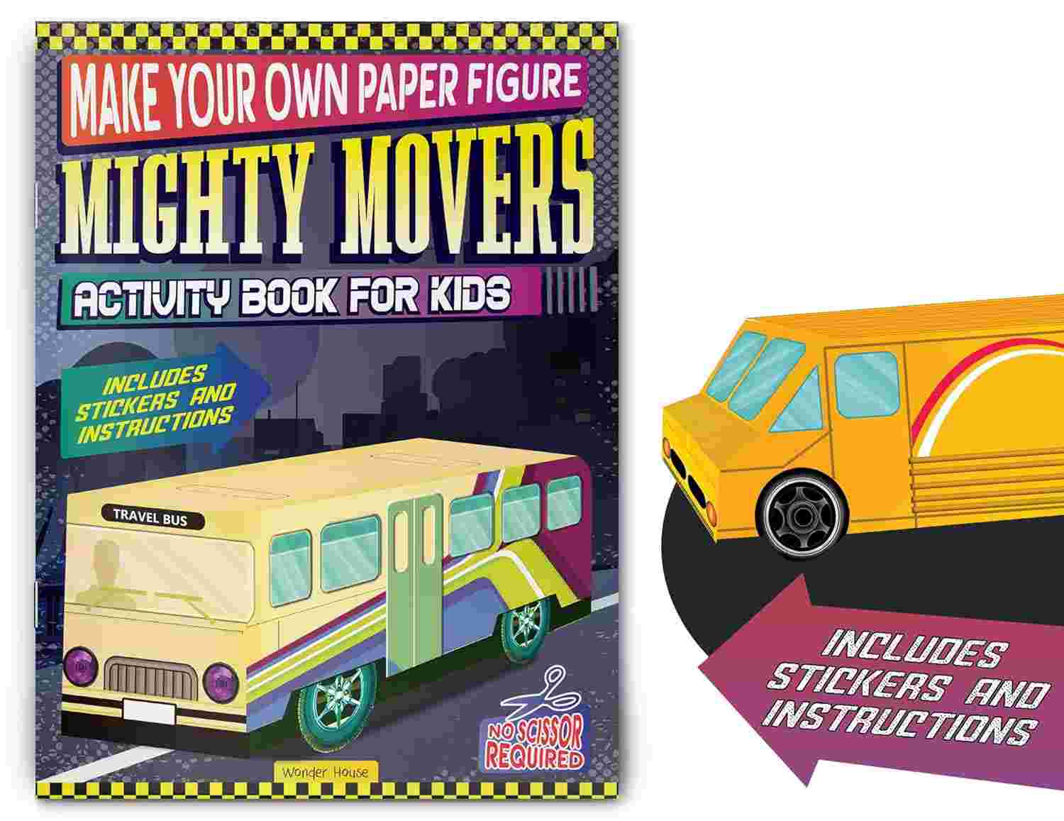Make Your Own Paper Figure – Mighty Movers (Activity Book for Kids)