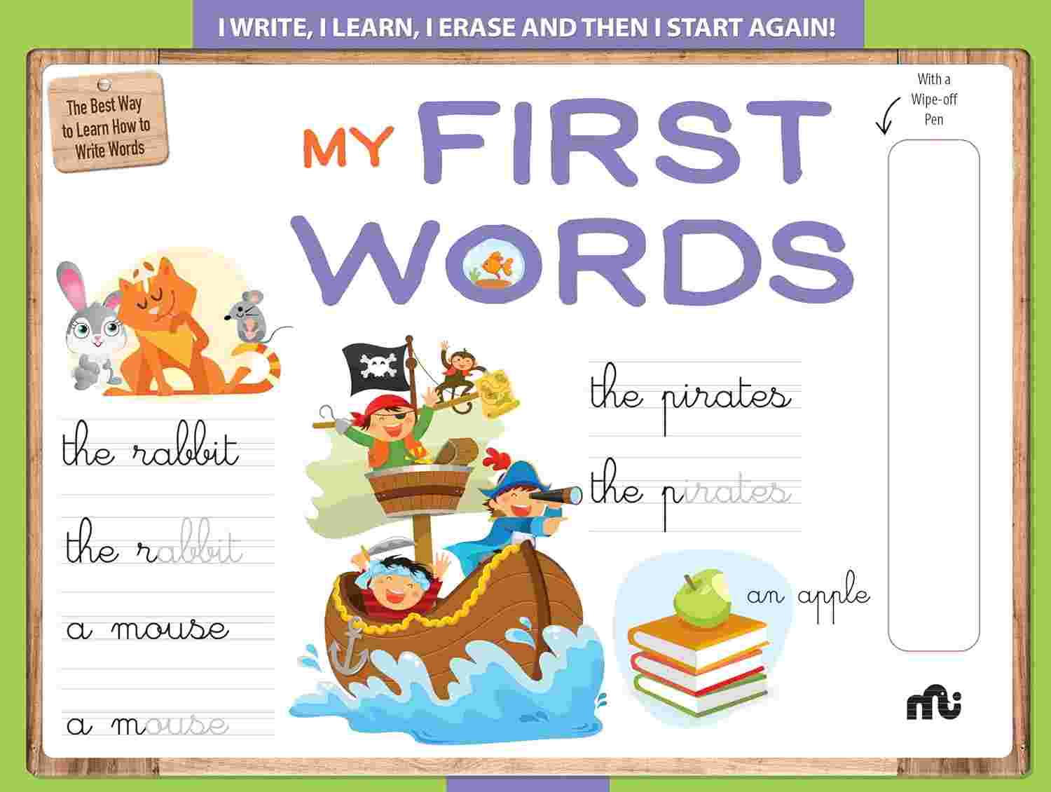 Wipe n Clean : My First Words – Moonstone & Rupa Publications India