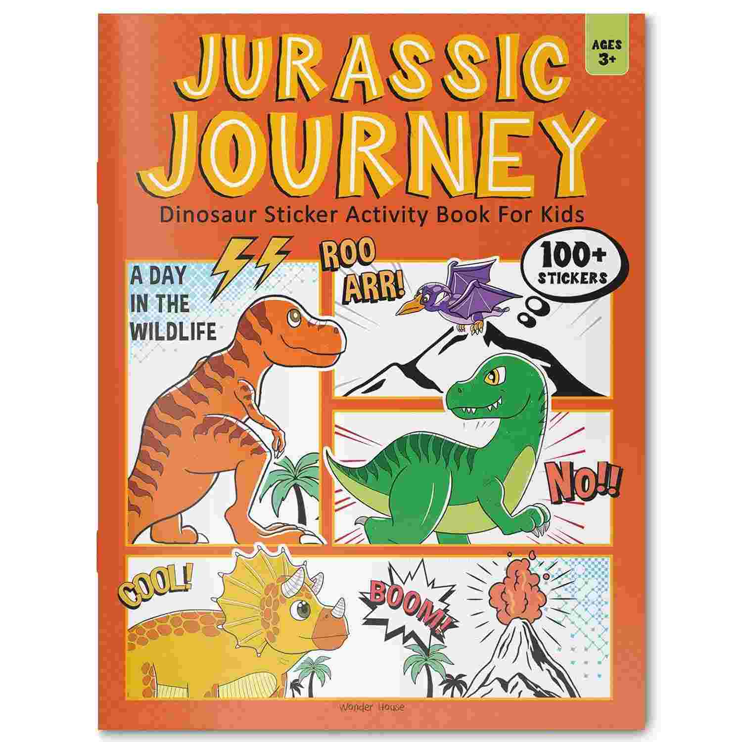 Jurassic Journey: Dinosaur Sticker Activity Book For Kids