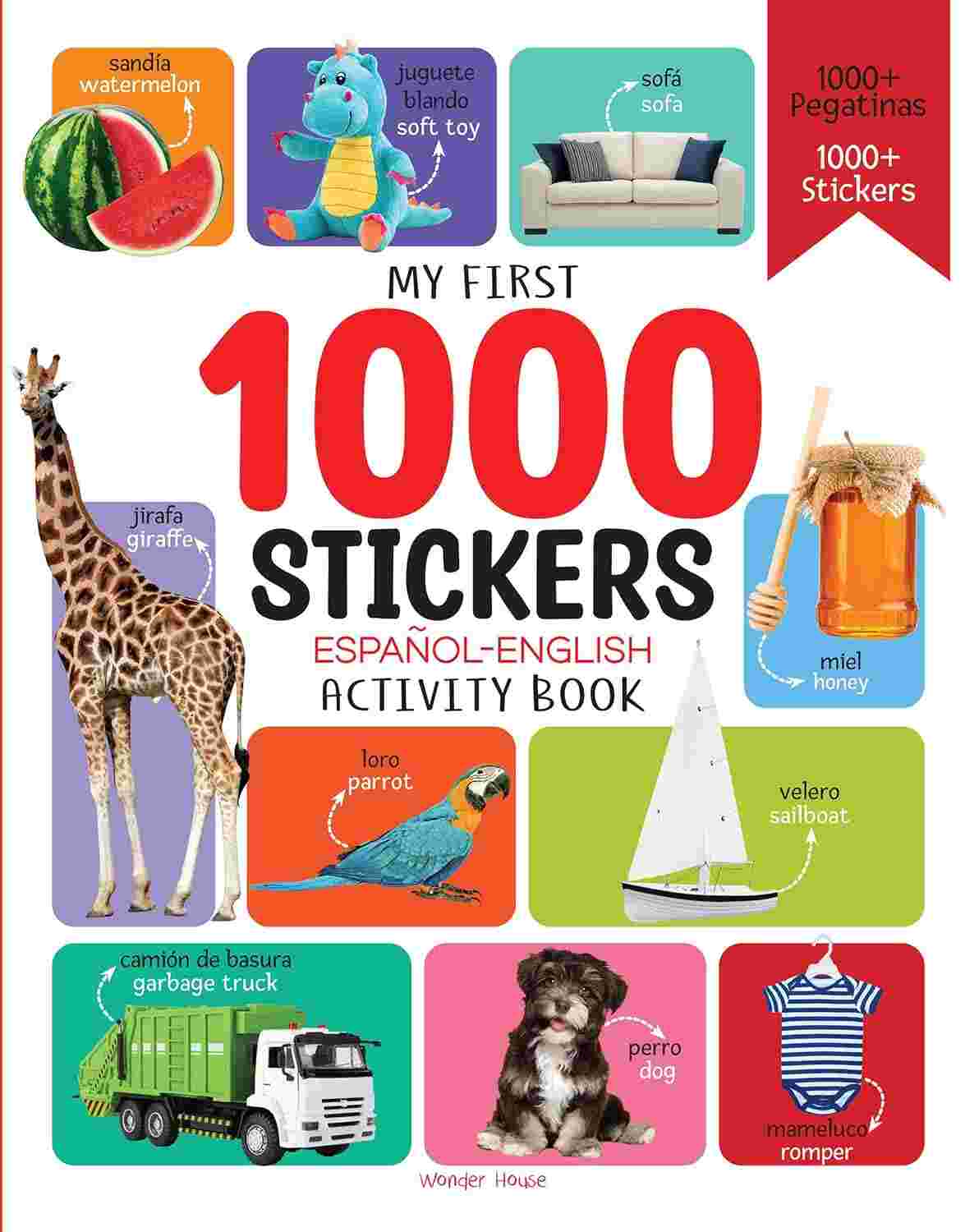 1000 Stickers: English-Español Activity Book By Wonder House Books