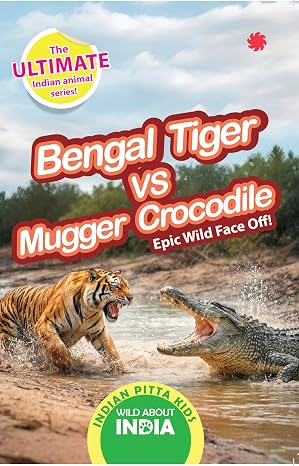 Bengal Tiger Vs Mugger Crocodile: Wild About India Series - Juggernaut Books