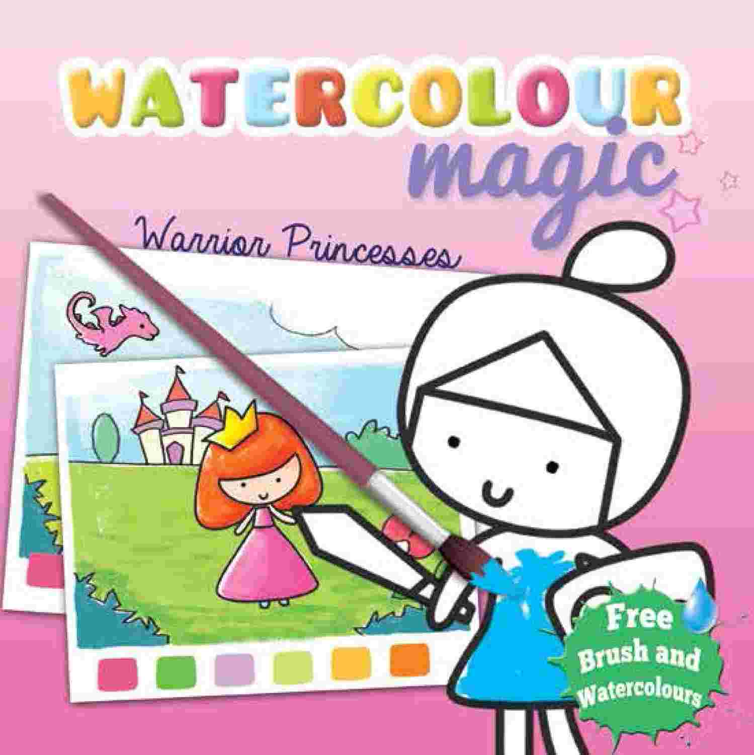 Watercolour Magic: Warrior Princesses (Paperback) – Moonstone & Rupa Publications India