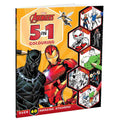 Marvel Avengers: 5-In-1 Colouring Book - Stickers, Activities & Super-Hero Fun - Parragon