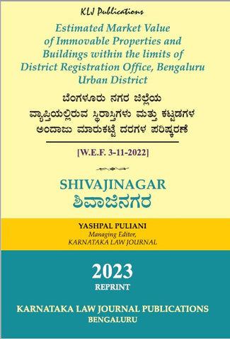 Estimated Market Value Of Immovable Properties And Buildings Within The Limits Of District Registration Office,Bengaluru Urban District_Shivajinagar