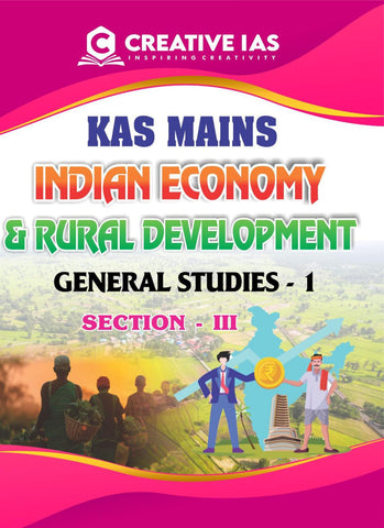 KAS Mains | Indian Economy & Rural Development General Studies-1 | Section-3