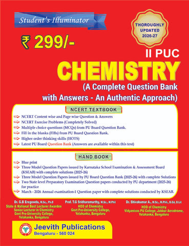 Jeevith 2nd PUC Chemistry Student's Illuminator (2026-27)
