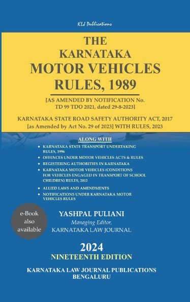 Karnataka Motor Vehicles Rules 1989 - Beetle Book Shop
