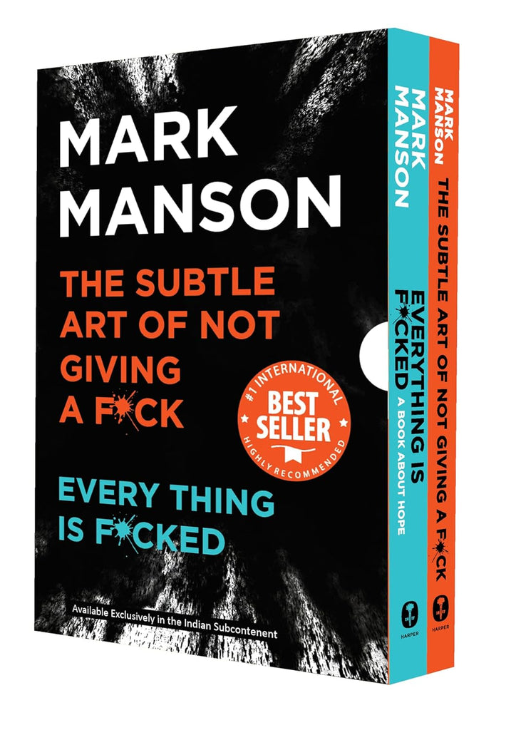 MARK MANSON BOXSET Hardcover edition ( The Subtle Art of Not Giving a F*ck , Everything is F*cked) - Beetle Book Shop