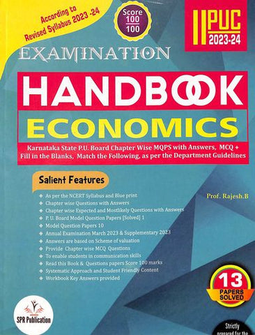 Spr 5 Star Series Examination Handbook Economics 2 Puc : 2024-25