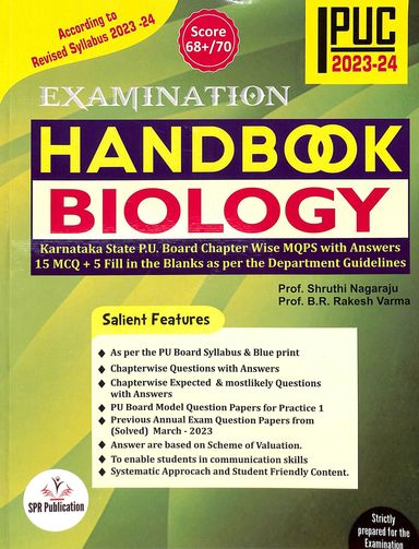 Spr 5 Star Biology 1 Puc 2024-25 For Examination Handbook