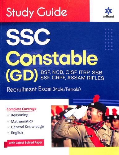 Study Guide Ssc Constable Gd Bsf Ncb Cisf Itbp Ssb Crpf Assam Riples Recruitment Exam Male / Female