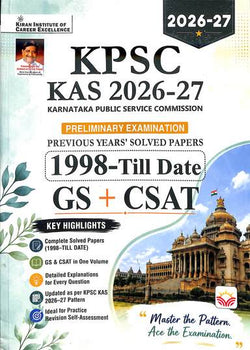 KPSC KAS Solved Papers 1998-Date | Kiran Institute | Beetle bookshop