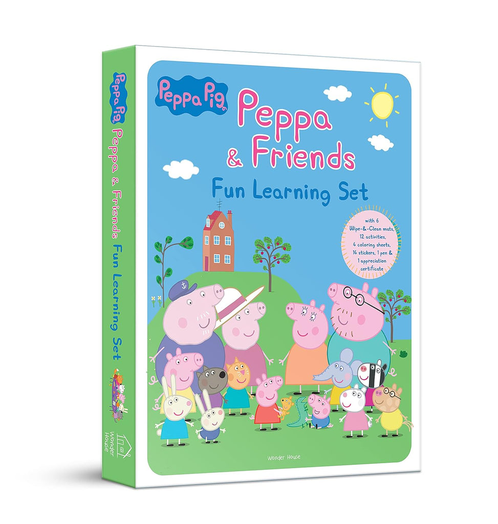 Peppa Pig - School Fun With Peppa & Friends : Fun Learning Set (With Wipe And Clean Mats, Coloring S - Beetle Book Shop