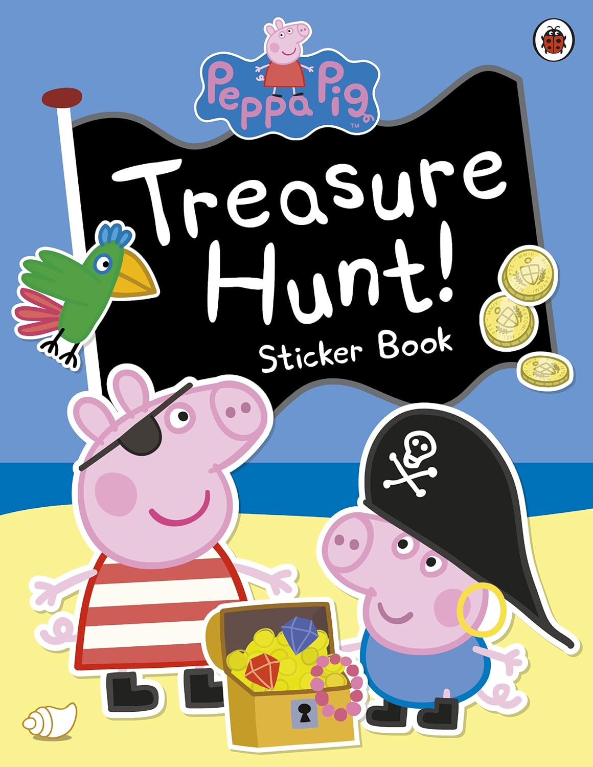 Peppa Pig: Treasure Hunt! Sticker Book Paperback - Beetle Book Shop