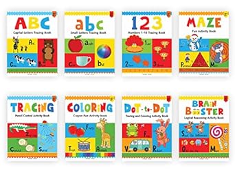 Preschool Complete Learning Activity Pack For Kids (Box Set of 8 Books) - Beetle Book Shop