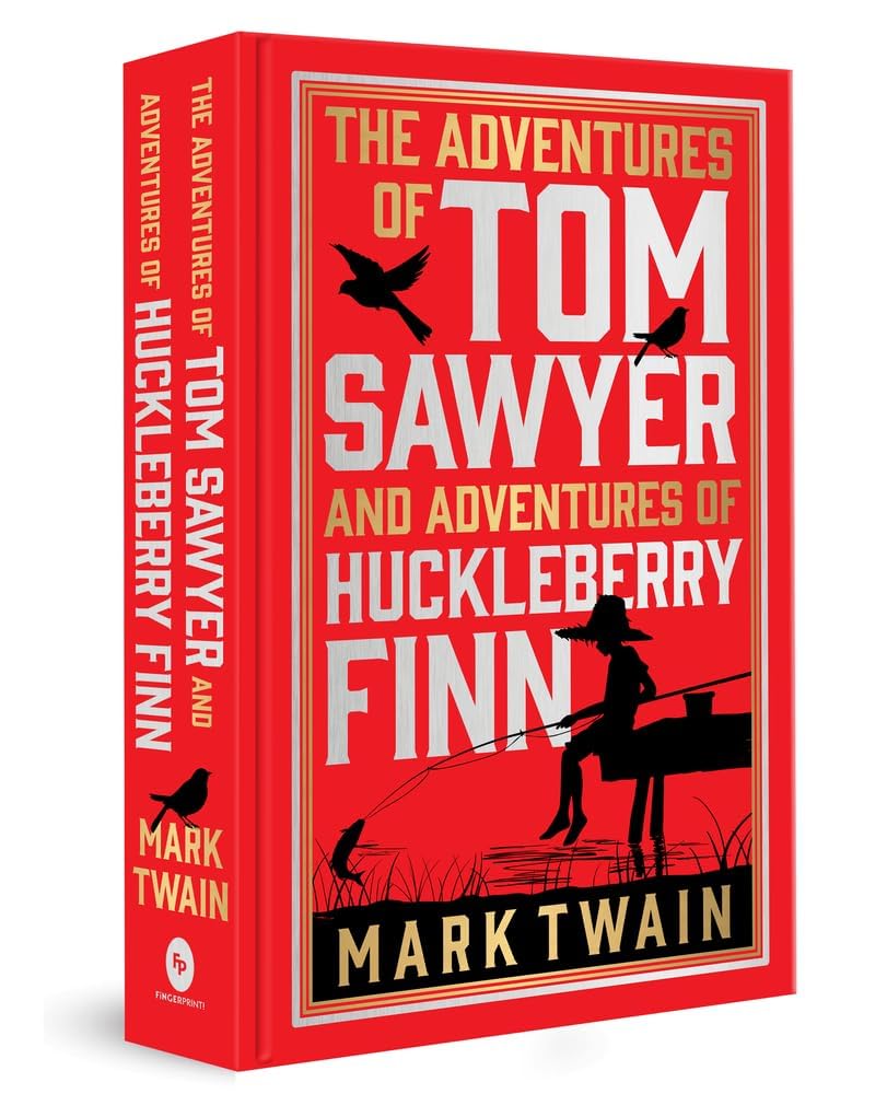The Adventures of Tom Sawyer & Adventures of Huckleberry Finn (Deluxe Hardbound Edition) - Beetle Book Shop