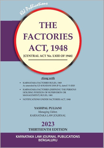 The Factories Act,1948 - Beetle Book Shop