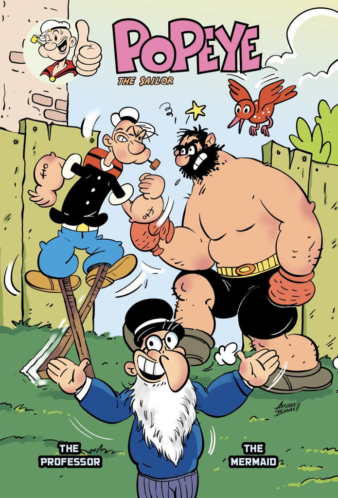 The Professor & The Mermaid: Popeye The Sailor | Illustrated Comic Book - Beetle Book Shop